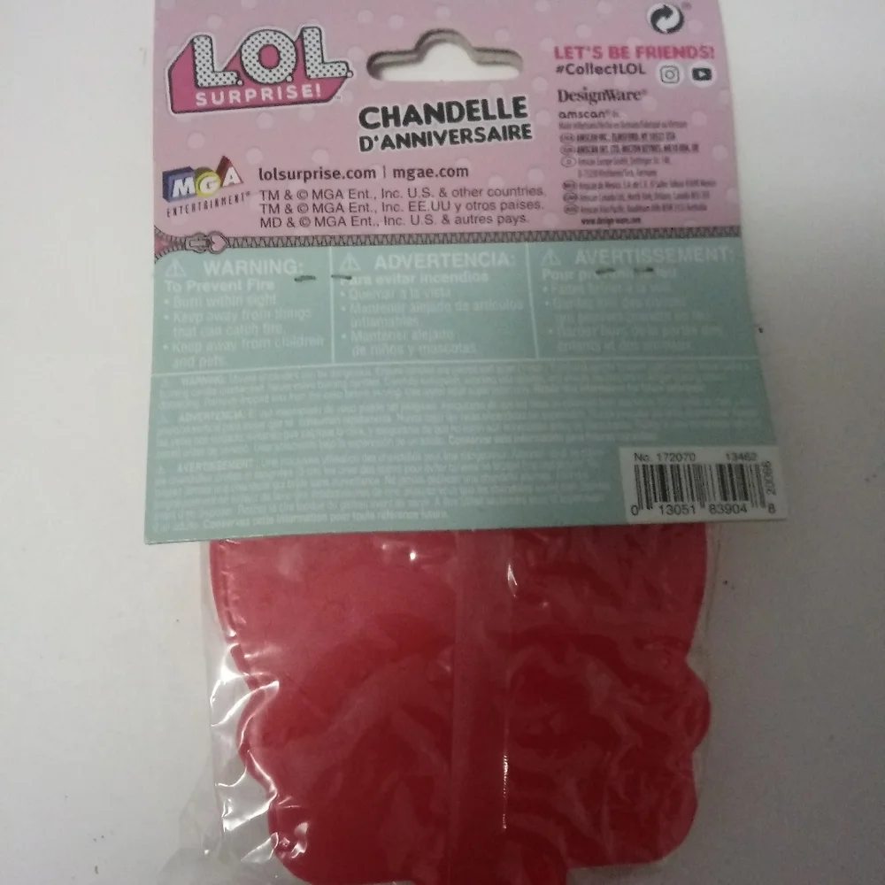 L.O.L Surprise Birthday Candle